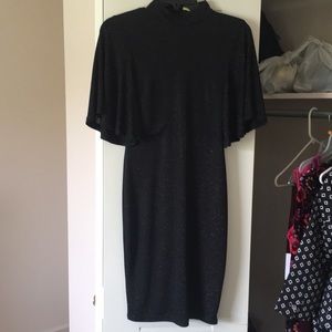 ❌SOLD❌Gianni Bini Black w/rainbow shimmer dress